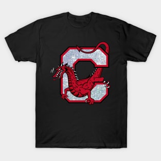 Cortland Red Dragon w/ sparkle T-Shirt